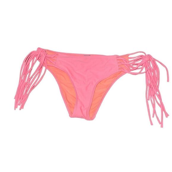 AERIE Coral Tassel Bathing Suit Bottom Size M - Picture 1 of 7
